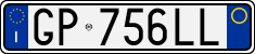 License plate of Italy, Cars (1994 year series)