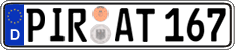 German license plate, Regular plates