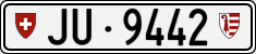License plate of Switzerland, Cars