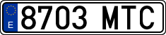 License plates of Spain, Ordinary (2000)