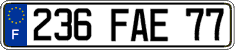 French license plate, FNI
