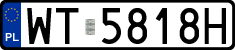 License plates of Poland, Regular car plates