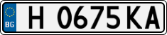 License plate of Bulgaria, Cars