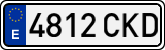 License plates of Spain, Ordinary (2000)