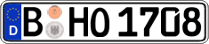 German license plate, Regular plates