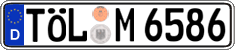 German license plate, Regular plates
