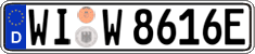 German license plate, Electric vehicles