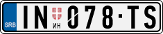 License plate of Serbia, Cars