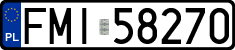 License plates of Poland, Regular car plates