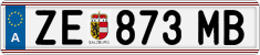 License plate of Austria, Regular plates