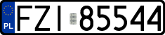 License plates of Poland, Regular car plates