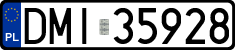 License plates of Poland, Regular car plates