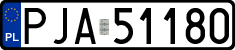 License plates of Poland, Regular car plates