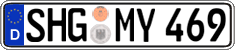 German license plate, Regular plates