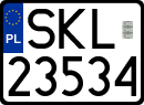 License plates of Poland, Regular car plates