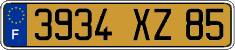 French license plate, FNI