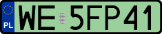 License plates of Poland, Electric vehicles