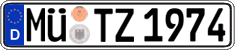German license plate, Regular plates