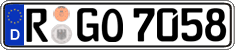 German license plate, Regular plates