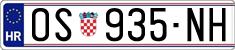 License plate of Croatia, Regular plates