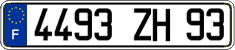 French license plate, FNI