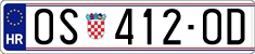 License plate of Croatia, Regular plates