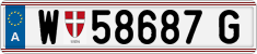License plate of Austria, Regular plates