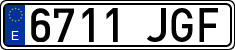 License plates of Spain, Ordinary (2000)