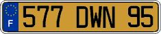 French license plate, FNI