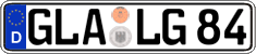 German license plate, Regular plates