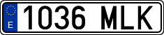 License plates of Spain, Ordinary (2000)