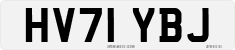 License plate of the United Kingdom, 2001 year system