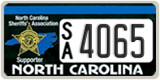 North Carolina, Specialty plates (A/B XXXX)