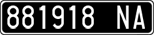 License plate of Italy, Cars (1927 year series)