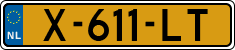 License plate of the Netherlands, Cars