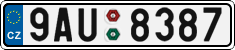 License plate of the Czech Republic, Cars (2001)