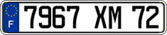 French license plate, FNI