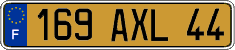 French license plate, FNI