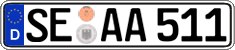 German license plate, Regular plates