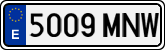 License plates of Spain, Ordinary (2000)