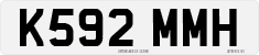 License plate of the United Kingdom, 1983 year system