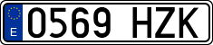 License plates of Spain, Ordinary (2000)