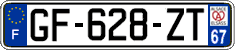 French license plate, SIV (ordinary)