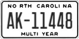 North Carolina, Multi Year (AB-12345)