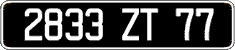 French license plate, FNI