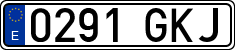 License plates of Spain, Ordinary (2000)