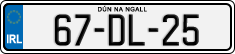 License plate of Ireland, Regular plates