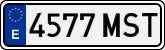 License plates of Spain, Ordinary (2000)