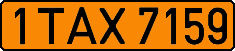 License plate Belarus, Taxi