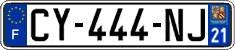 French license plate, SIV (ordinary)